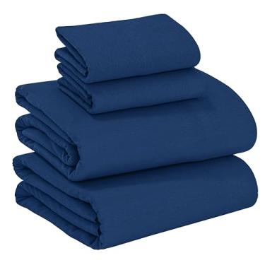 Imagem de RUVANTI Lençóis de flanela King Size - Conjunto de lençóis King Size 100% algodão escovado - Lençóis de cama com bolsos profundos de 40,6 cm - Todas as estações respiráveis e extra macios - Quente e