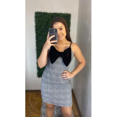 Imagem de Vestido cinza - Com laço 
