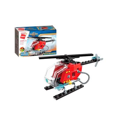 Imagem de Keepplay Bloco de Montar Helicóptero de Bombeiro Combat Zones Super Bombeiro