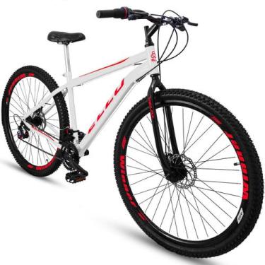 Imagem de Bicicleta Aro 29 Aro Aero Velox Branca/Vermelho - Ello Bike