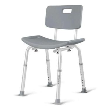 Imagem de Banco Para Banho Sc201 Com Encosto 130kg Alumínio Hidrolight