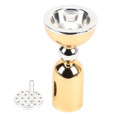 Imagem de HEEPDD Porta-incenso Estilo Oriente Médio, Porta-incensos Em Aço Suporte para Bastão de Meditação para Ioga Com Acabamento Dourado e Prateado, Base Robusta para Decoração de Escritório Doméstico