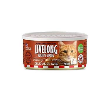 Imagem de Ração Úmida Livelong Healthy & Strong Sabor Delícias de Aves para Gatos - 150g