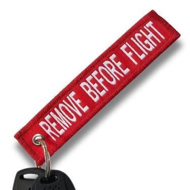 Imagem de Chaveiro Tramado Voo Aviação Before Flight - Vermelho - Atni