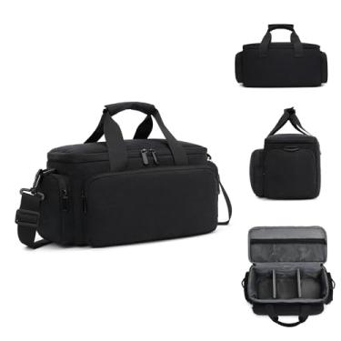 Imagem de Bolsa de Ombro para Câmera Viagem À Prova Água e Choques Mirrorless com Divisórias Removíveis Cinto