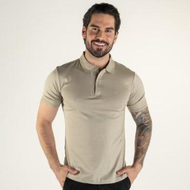 Imagem de Camisa Polo Calvin Klein Liquid Touch Areia-Masculino