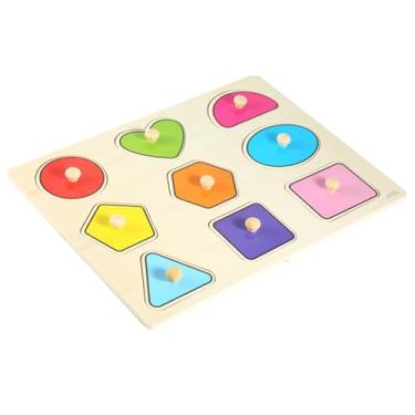 Imagem de Zerodis Quebra-cabeça de Madeira, Placa Cognitiva de Forma Educacional, Brinquedo de Aperto de Mão para Meninos e Meninas, Quebra-cabeça Clássico de Aprendizagem Precoce