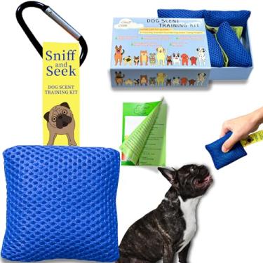 Imagem de Kit de treinamento de perfume de cachorro, jogos de cérebro de cachorro, brinquedos de esconde-esconde, jogos de cachorro - trabalho de nariz divertido para cães, brinquedos farejadores de cães, kit