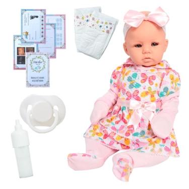Imagem de Bebê Reborn Realista Menina 48cm Corpo Silicone Acessórios