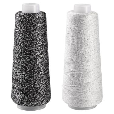 Imagem de KISSITTY Cordão de algodão de 1 mm, corda de macramê, corda redonda, prata, preto, fio de artesanato decorativo para pulseiras faça você mesmo, fabricação de joias, pendurar na parede, decoração de