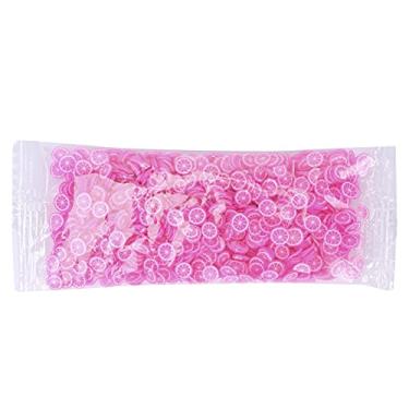 Imagem de Cuofyunl 10 g/saco argila de polímero em forma de fruta fatia de unhas bonito resina jóias fazendo decoração (limão vermelho)
