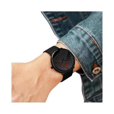 Imagem de Relógio De Pulso Masculino Ultra-Fino Minimalista De Moda Quartz 2023 