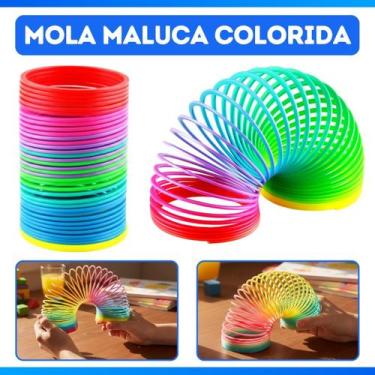 Imagem de Brinquedo Colorida Mola Maluca Junior Flexível - Molajunior