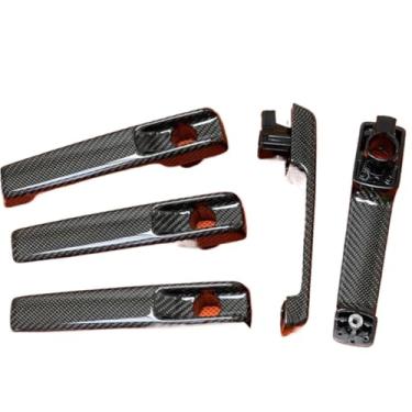 Imagem de Compatível com Mercedes Benz Classe G G500, G63, G350, G400, G550, G450. Maçaneta de porta modificada com padrão de fibra de carbono.
