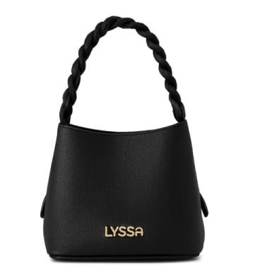 Imagem de Bolsa Feminina Transversal com Alça Trançada, Couro Sintético, Preta, 14x16x25 cm, 433g, com Alça Ajustável