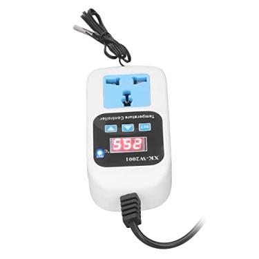 Imagem de KIMISS Controlador de Temperatura Com Display Digital - Termostato de Tomada Eletrônica Ajustável Automático para Estufas e Ambientes Aquáticos (Plugue UE 110-220V)