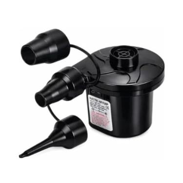Imagem de Bomba de Ar Elétrica Portátil Compacta Inflador para Boias, Piscinas, Colchões e Sofás Infláveis com Bicos Intercambiáveis