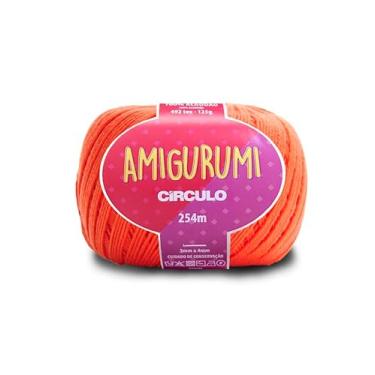 Imagem de Linha Fio Amigurumi Círculo 125g 254m 100 Algodão Mercerizado Crochê Tricô Artesanato Colorido (4448 - TIJOLO)