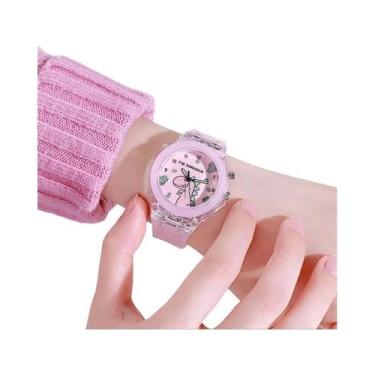 Imagem de Relógio De Pulso Infantil LED Com Padrão De Princesa Congelada Para Me