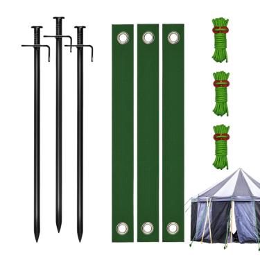 Imagem de Estacas para Árvores,Ferramenta de Estacas de Ancoragem para Plantas - Kit de Correção de Inclinação de Plantas - Para Jardim Relvado Estufa Pátio Vedação Treliça e Paisagismo