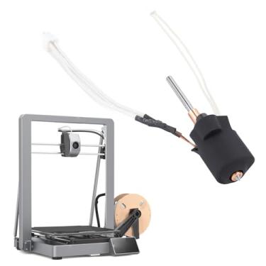 Imagem de POCREATION 0.4mm Bico Cerâmico Bimetálico Kit Hotend de Alto Fluxo para Impressão Rápida Aquecedor Cerâmico 360° Anel de Aquecimento 60W para Ender 3 V3 Com Heatbreak de Liga Bocal de Liga