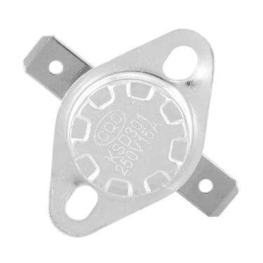 Imagem de Naroote KSD301 Interruptor de Controle Térmico Confiável Interruptor de Termostato Normalmente Fechado 250V 15A para Uso Doméstico 5 Unidades para Cafeteiras, Bolsas de água Quente, etc. (70°C)