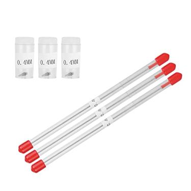 Imagem de Naroote Kit de Substituição de Agulha de Bico de Aerógrafo Bicos de Agulhas Precisos de 0,4 Mm para Pistola de Pulverização Acessórios para Pistola de Pulverização Caneta Spray de Tinta, 6 Peças de Aço Inoxidável + Plástico