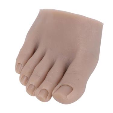 Imagem de ZJchao Pé de Treinamento de Nail Art, Modelo de Prática de Silicone Macio para Treinamento de Manicure e Pedicure, Com Textura de Pele Realista para Deslizamento Suave e Múltiplas (Certa)
