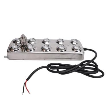 Imagem de Jopwkuin Fabricante de Névoa Ultrassônica Com 10 Cabeças de Umidificação Estável para Projetos de Paisagens Internas e Externas, Placa de Atomização de Aço Inoxidável 304 para Decoração de Jardim e