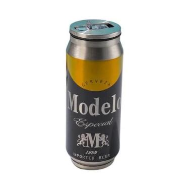 Imagem de Garrafa Térmica De Aço Inoxidável 500ML Com Canudo Para Cerveja E Refr