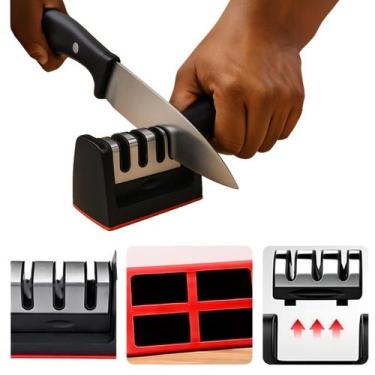 Imagem de Afiador De Facas E Tesouras 4 Estágios Premium - ROMI