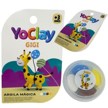 Imagem de Argila Mágica Massinha Modelar Yoclay Pocket Girafa