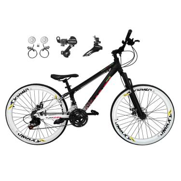 Imagem de Bicicleta Aro 26 Vikingx Tuff X44 Alumínio 21v Câmbios Shimano Aros Vmaxx Freio a Disco Hidráulico-Unissex