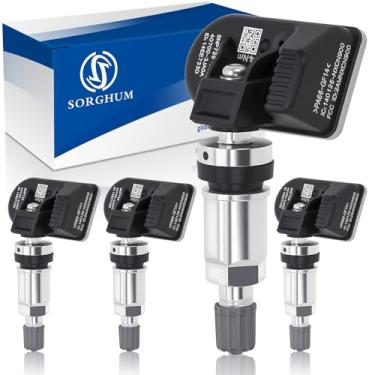 Imagem de SORGHUM TPMS Sensors Sistema de monitoramento de pressão de pneu compatível com Nissan Altima 2013-2018 Pathfinder 2013-2021 Frontier 2020-2021 Infiniti Q50 Q60 QX60 JX35 Substituição # 40700-3JA0A