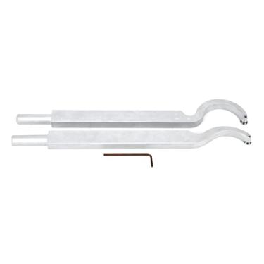 Imagem de Conjunto de ferramentas para torneamento de madeira 2 peças suporte de cinzel giratório de alto desempenho com haste intercambiável para torno de marcenaria Torno CNC 45 Lâmina de