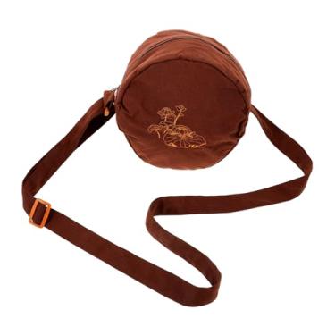 Imagem de BESPORTBLE Bolsa portátil de meditação para cantar, bolsa de armazenamento durável para tigelas tibetanas, leve e conveniente para viagens de amigos e familiares