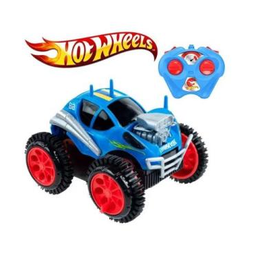Imagem de Carrinho Hot Whees De Controle Remoto Turbo Tumbling Capota Diante Dos