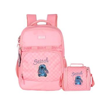 Imagem de Kit Escolar Lilo Stitch Mochila Costas + Lancheira Premium - Luxcel, r