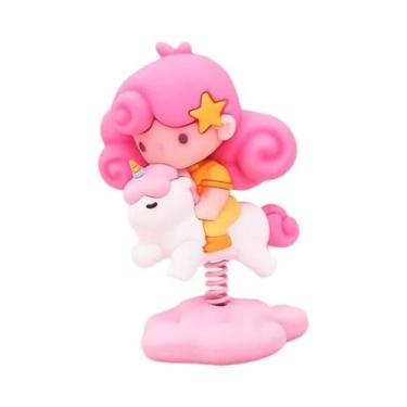 Imagem de Topo De Bolo De Unicórnio Para Crianças Nuvens Arco-Íris Estrelas Supr