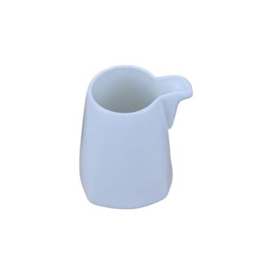 Imagem de Molho de cerâmica bico de pato jarro de leite sem alça criativo barco de molho de mão para leite, molho, xarope de leite