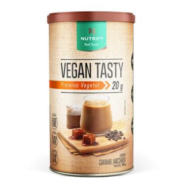 Imagem de Proteína Vegetal em Pó Vegan Tasty Nutrify 420g, Caramel Macchiato