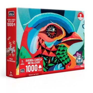 Imagem de Quebra-cabeça - Passáro em Cores - 1000 Peças - Toyster