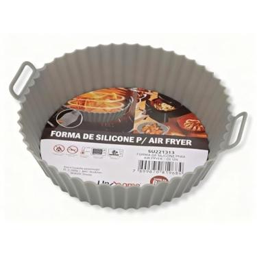 Imagem de Conjunto de Formas de Silicone para Air Fryer e Forno, Reutilizável, Fácil de Lavar, 6 Peças de Tamanhos Diferentes com Alças