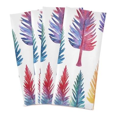 Imagem de xigua Conjunto de 6 panos de prato de cozinha de pinheiro aquarela, macios e altamente absorventes de secagem rápida para limpeza de pratos e limpeza manual, 71 x 45 cm