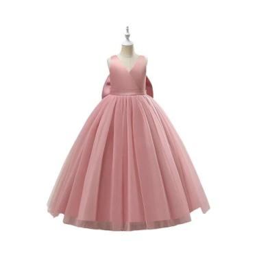 Imagem de Vestidos Longos Brancos Para Damas De Honra Para Meninas, Vestido De F