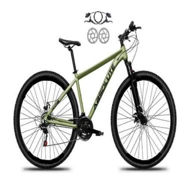 Imagem de Bicicleta Absolute Nero 5 Verde Oliva 21V com Freio Hidráulicos Câmbio