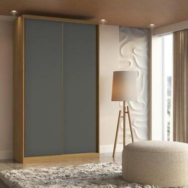 Imagem de Guarda Roupa Solteiro 100% MDF 2 Portas de Correr 138cm - Belmax
