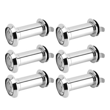 Imagem de Fafeicy Visor de Porta Grande Angular de 220 Graus, Olho Mágico de Segurança Ajustável de 14 Mm Com Tampa Anti-roubo, para Portas de Metal de Fibra de Vidro de Madeira de 35 Mm a 55