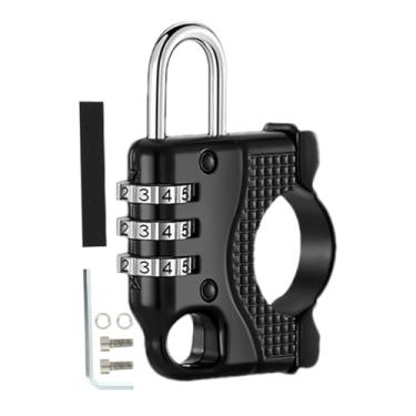 Imagem de Cadeado para Capacete de Bicicleta - Dispositivo De Proteção Anti-Roubo Com Combinação Digital Para Capacete,Cadeado Retrátil De Banco - Crianças Adultos Moto Bicicleta Elétrica Estacionamento Garagem