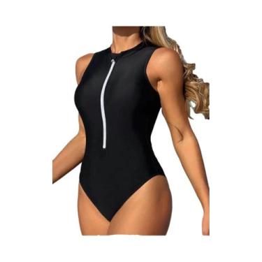 Imagem de Maiô Feminino Sem Mangas Com Efeito Push-up Vigoashely, Sexy, Estilo B